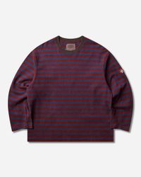Cav Empt Men S Overdye Stripe Longsleeve T-shirt in Blue for Men