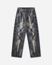 Protocol Index Men S Trompe-l Œil Layered Pants in Blue for Men | Lyst