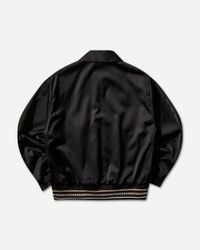 Wacko Maria Leather Varsity Jacket in Black for Men | Lyst