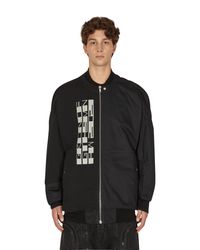 Rick Owens Jumbo Tec Flight Bomber Jacket in Green for Men Rick Owens Jumbo Tec Flight Bomber Jacket in Green for Men