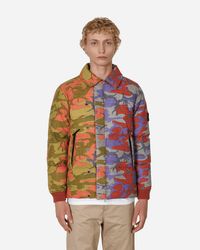 Stone island camo jacket blue best sale