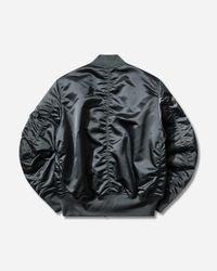 Alpha Industries Men S Ma-1 Base Flight Bomber Jacket in Black for