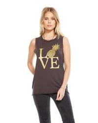 Chaser Brand Black Pineapple Love Tee