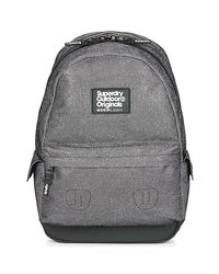 superdry black glitter backpack