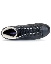 Converse Leather All Star Dainty Shearling Mid Women's Shoes (high-top  Trainers) In Black - Lyst