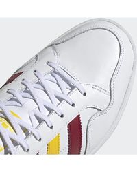 Adidas Lage Sneakers Team Court Schoenen in het White voor heren