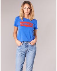 levis blue t shirt women's