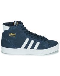 adidas Hoge Sneakers Basket Profi in het Blauw - Lyst