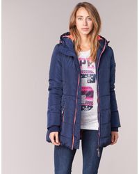 Superdry Tall Sports Puffer Women's Jacket In Blue - Lyst