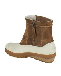 sperry saltwater wedge spray duck boot