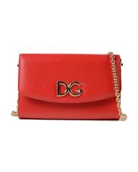 Dolce & Gabbana Red St.dauphine Wallet Bag