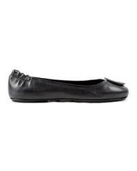 Tory Burch Black Minnie Ballet W/logo