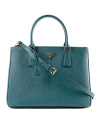Prada Blue Galleria Saffiano Bag