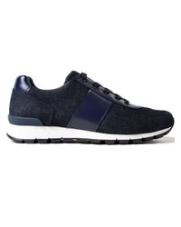 Prada - Blue Running Match Race Denim+vitello for Men - Lyst