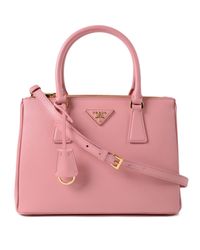 Prada Pink Galleria Handbag Saffiano Lux