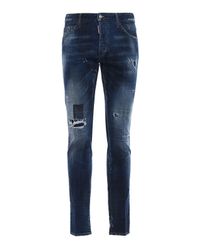 DSquared² Blue Cool Guy Dark Patch Denim for men