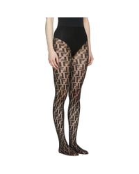 fendi tights black