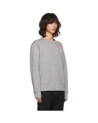 Acne Gray Grey Fairview Face Sweatshirt