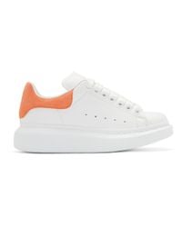 orange alexander mcqueen sneakers
