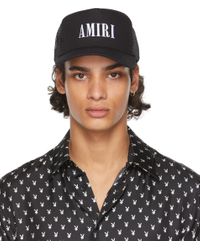 Amiri Cotton Core Logo Trucker Cap in Black/White (Black) for Men 