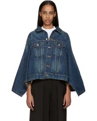 blue jean cape jacket