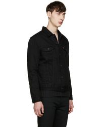levis black denim jacket men