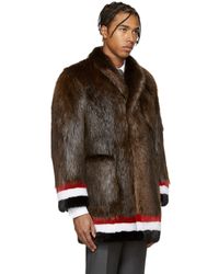thom browne fur coat