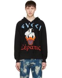 Gucci Black Donald Duck Hoodie for men