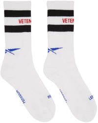 Vetements Cotton White Reebok Edition Classic Socks for Men - Lyst
