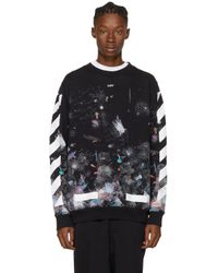 off white galaxy print hoodie