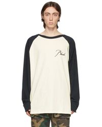 rhude raglan logo tee