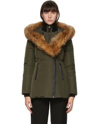 mackage green parka