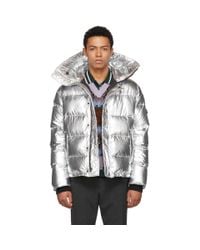silver down jacket