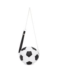 Bless Ssense Exclusive Black And White Soccer Ball Shoulder Bag