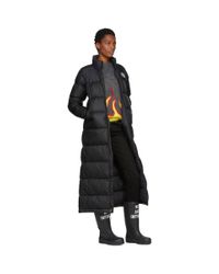 north face nuptse duster black