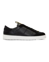 Off-White c/o Virgil Abloh Leather Black And Yellow Belt Sneakers for Men - Lyst