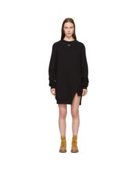 off white sweatshirt dress
