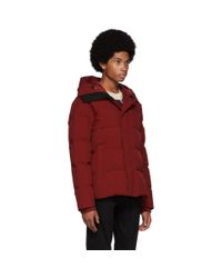 red down jacket men's