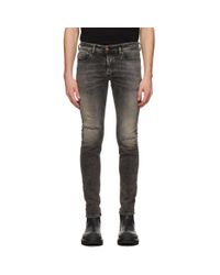 DIESEL Denim Black Sleenker 009jf Jeans for Men | Lyst