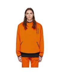 Palm Angels Synthetic X Under Armour Loose Hooded Sweatshirt in Orange for  Men - Lyst