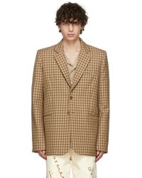 men's tan blazer