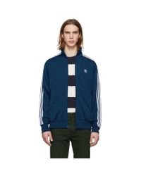 adidas Originals Blue Firebird Track Jacket for Men - Lyst