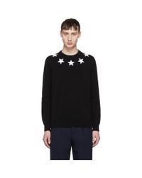 Black jumper with white stars Clearance