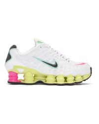white nike shox tl