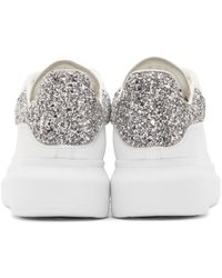 alexander mcqueen shoes silver glitter