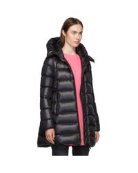 Moncler Black Down Suyen Hooded Coat