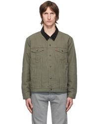 lined trucker jacket levi's