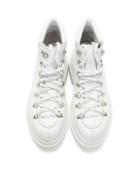 MM6 by Maison Martin Margiela White Hiking Boots - Lyst