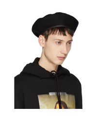 off white beret