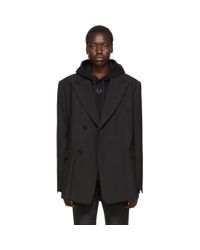 raf simons oversized blazer